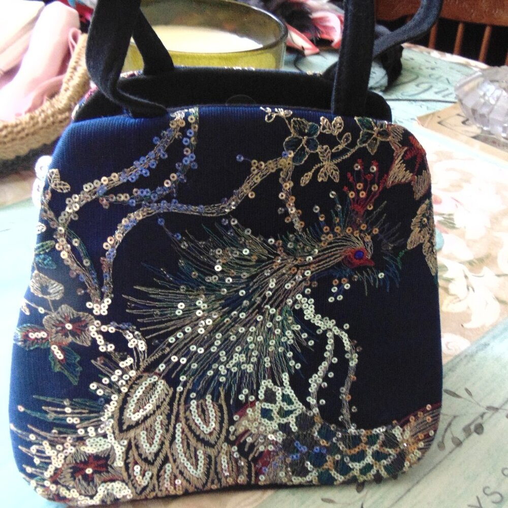 SMALL PEACOCK  PURSE